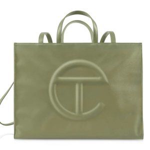 Telfar Large Shopping Bag in Drab